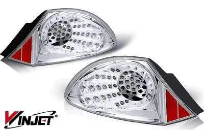 Express Delivery Mitsubishi Eclipse WinJet LED Taillight - Chrome & Clear - WJ20-0040-01