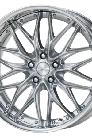 Work Schwert Quell 5x112 21x10.5+12 A Disk Silky Rich Silver Worldwide Shipping