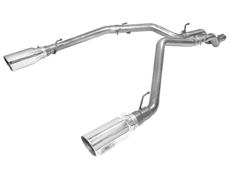 aFe MACHForce XP DPF-Back Exhaust 3in SS w/ 6in Polished Tips 2014 Dod — PMD Premier Motoring Development Premium