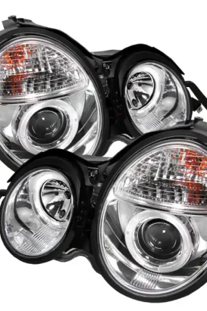 Trending Spyder Mercedes Benz E-Class 95-99 Projector Headlights LED Halo Chrm— PMD Premier Motoring Development