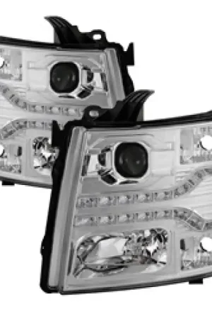 Cheap Spyder Chevy Silverado 1500 07-13 V2 Projector Headlights - LED DRL -— PMD Premier Motoring Development