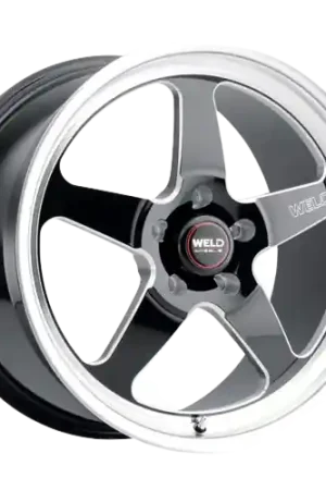 WELD Performance Ventura 5x135 20x11 +25 Gloss Black/Milled Diamond Cut Lip Premium