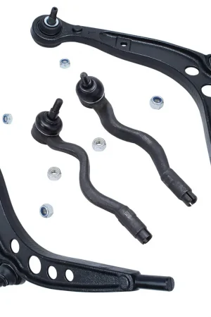 4pc Front Lower Control Arms Outer Tie Rods Suspension Kit Fast Shipping