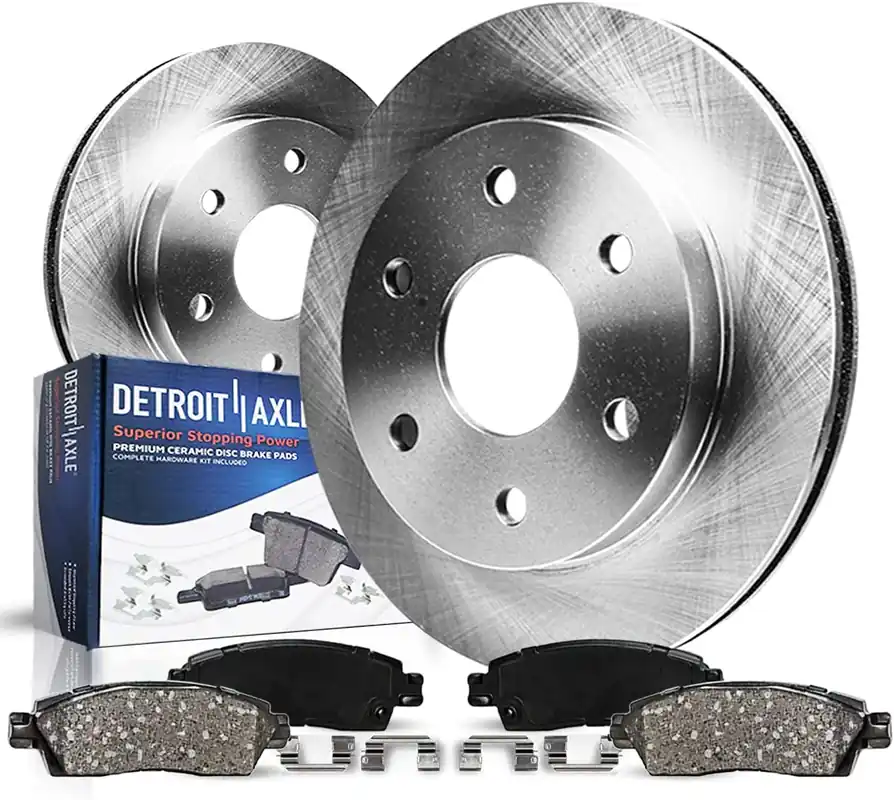 Viral 4pc Rear Disc Rotors and Ceramic Brake Pads Kit
