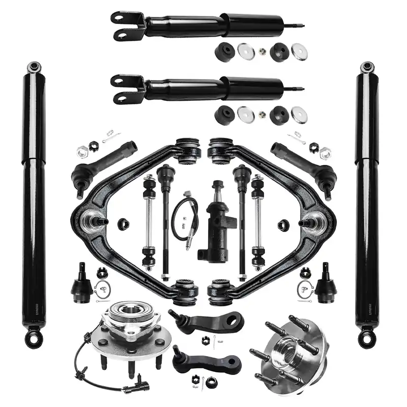 Hot Deal 19pc Front Control Arms Wheel Hub and Bearings Shock Absorbers Suspension Kit