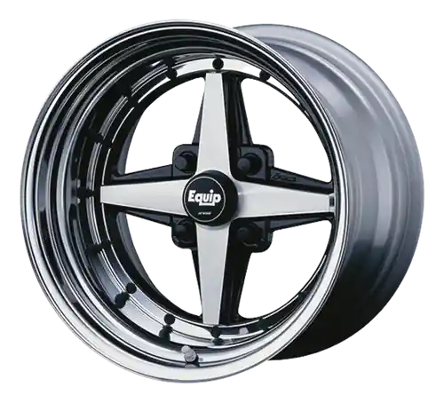 Equip 01 Black Polish 4x100 15x8 -28 Price Cut