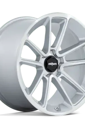Rotiform 1PC R192 BTL 5X130 22X10 +25 GLOSS SILVER WITH MACHINED FACE Bulk Order