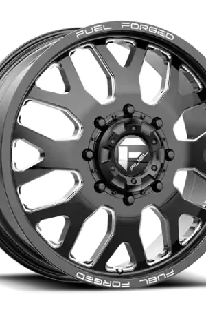 Fuel Mono DE19 FF19D 8X165.1 22X8.25 +105 GLOSS BLACK MILLED Genuine