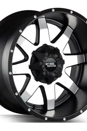 Bargain Off Road Monster M08 Blank 20x12-44 Flat Black Machined