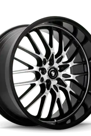 Konig Lace 5x114.3 18x8+35 Black/Machine Spoke Fast Shipping