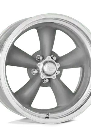 American Racing Vintage VN205 CLASSIC TORQ THRUST II CUSTOM 5X120.65 15X10 -37 TORQ THRUST GRAY W/ POLISHED LIP Grab Now