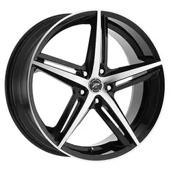 Platinum 440U Smooth Trip 5X112 17x8 +40 Gloss Black w/Diamond Cut Face Trusted Brand