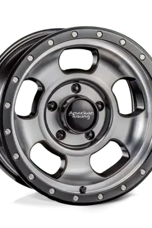 American Racing AR969 ANSEN OFFROAD 6X139.7 17X9 -12 SATIN BLACK MACHINED W/ SATIN BLACK RING Markdown