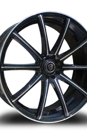 WHITE DIAMOND W3195 5x114.3/5x120 22x8+35 BLACK - SMOKE / MACHINED No Minimum Order