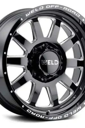 Grab Now Weld Off-Road Stealth - Wheel - 20x9 8x170 Gloss Black Milled 0mm - FREE T-SHIRT INCLUDED!