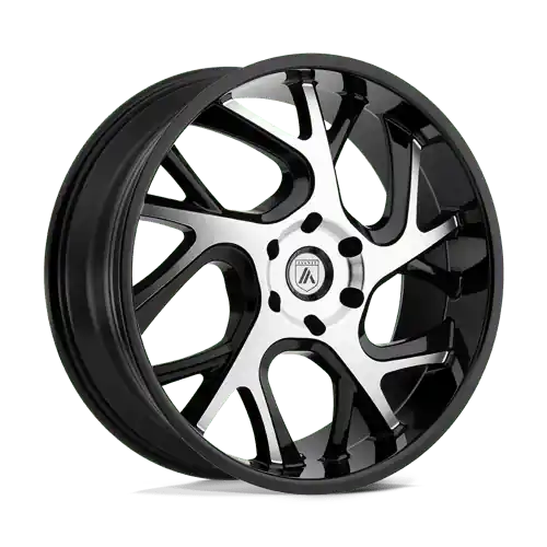 Asanti Black ABL-16 6X135 20X8.5 +30 GLOSS BLACK MACHINED High Quality