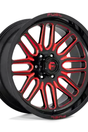 Fuel 1PC D663 IGNITE 8X165.1 22X12 -43 GLOSS BLACK RED TINTED CLEAR Editor’s Pick