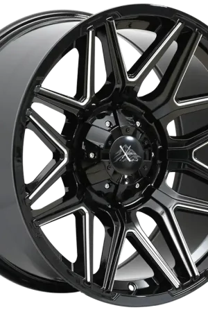 Mega Sale X-Drive Crank Wheel 20x10 5x127 & 5x139.7 Gloss Black Milled -19mm - FREE T-SHIRT INCLUDED!