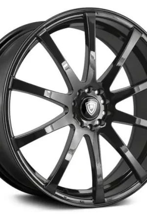 Direct From Factory White Diamond W3196 Wheel 22x8 5x105 & 5x114.3 Gloss Black 35mm - FREE T-SHIRT INCLUDED!