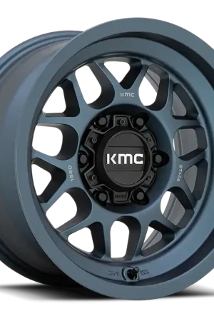 Kmc Km725 Terra Wheel 18x8.5 5x127 Metallic Blue -10mm Same Day Shipping