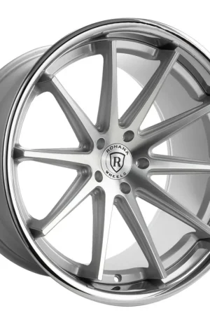 Instant Buy Rohana Rfc10 Wheel 20x9 5x120 Machine Silver w/ Chrome Lip 35mm - FREE T-SHIRT INCLUDED!