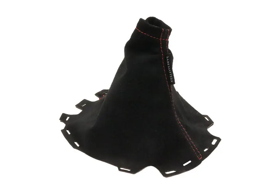 Fast Shipping DarkMatterX Shift Boot - Black / Suede / Red Stitching - 2015-2021 Subaru WRX
