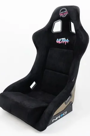 NRG Innovations FRP Bucket Seat ULTRA Edition with peralized back, Black alcantara - Universal Discount