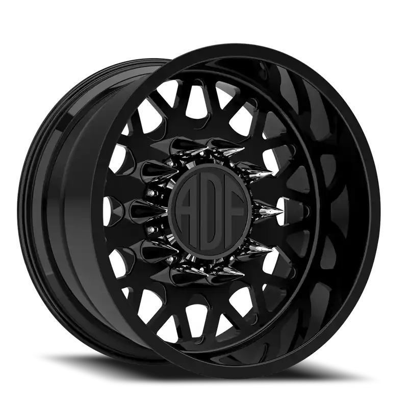 Adf Hot Shot Wheel 22x14 8x165.1 Gloss Black -76mm - MINIMUM PURCHASE OF 4 - FREE T-SHIRT INCLUDED! Deal