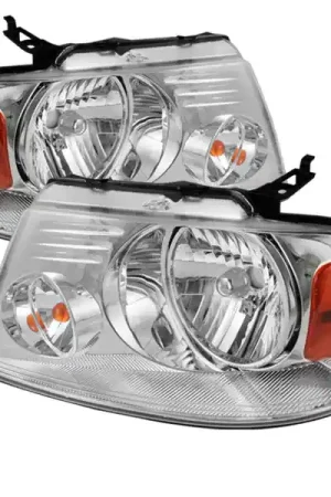 xTune Ford F150 04-08 Amber Crystal Headlights Chrome HD-JH-FF15004-AM-C Hot Picks