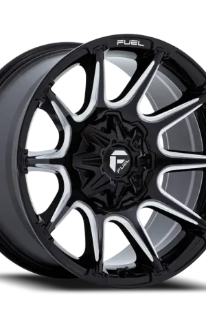 New Release Fuel Fc880 Super C Wheel 22x10 8x165.1 Gloss Black Milled -18mm - FREE T-SHIRT INCLUDED!