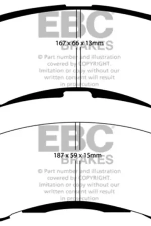 Free Delivery EBC 73-74 Buick Apollo 4.1 Yellowstuff Front Brake Pads