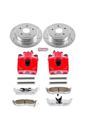 Popular Power Stop 06-10 Jeep Commander Rear Z26 Street Warrior Brake Kit w/Calipers