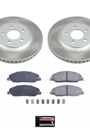 Power Stop 05-10 Ford Mustang Front Semi-Coated Rotor Kit Worldwide Shipping