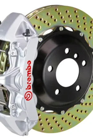 New Arrival Brembo 16-18 Focus RS Front GT BBK 6 Piston Cast 380x32 2pc Rotor Drilled-Silver