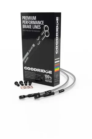 Goodridge 01-03 Harley-Davidson FXDXT Clear Front Brake Line w/Black Fitting Original