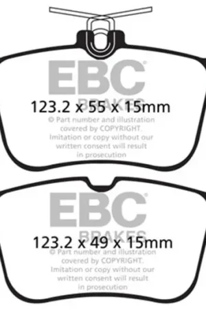 Free Shipping EBC 2017+ Ford Escape 1.6T/2.0T (Incl 4WD) Greenstuff Rear Brake Pads