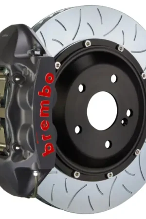 Limited Time Brembo 03-09 Range Rover Rear GTS BBK 4 Piston Cast 380x28 2pc Rotor Slotted Type3-Black HA