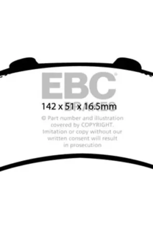 EBC 03-05 Chevrolet Astro Van 2WD Extra Duty Rear Brake Pads High Quality