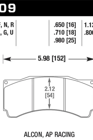 Hawk Motorsports Fitment DTC-30 Motorsports Brake Pads Today Only