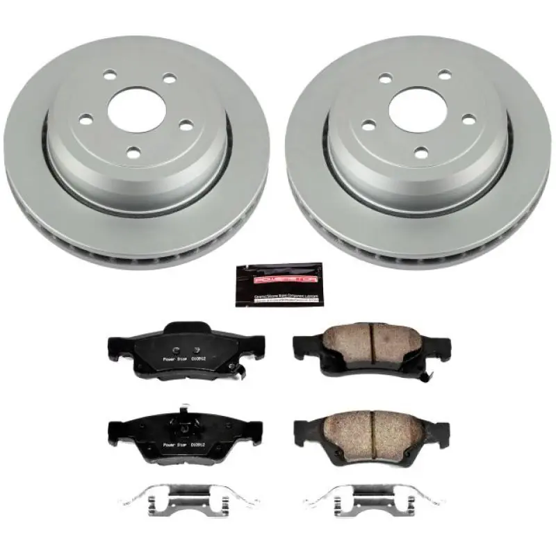 Power Stop 11-19 Dodge Durango Rear Z17 Evolution Geomet Coated Brake Kit Modern