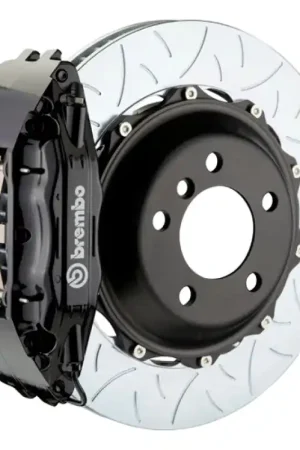 Brembo 93-98 Supra Front GT BBK 4 Piston Cast 2pc 355x32 2pc Rotor Slotted Type-3-Black Direct From Manufacturer