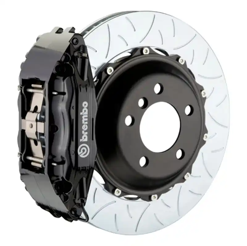 Brembo 93-98 Supra Front GT BBK 4 Piston Cast 2pc 355x32 2pc Rotor Slotted Type-3-Black Direct From Manufacturer