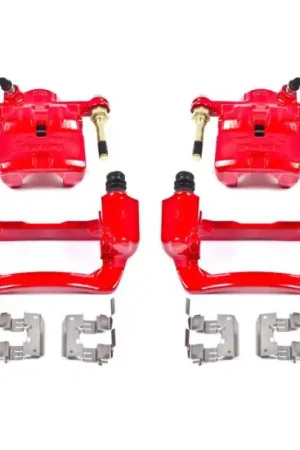 Power Stop 09-13 Subaru Forester Rear Red Calipers w/Brackets - Pair Save Now