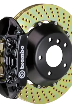 Brembo 13-18 Focus ST Front GT BBK 4 Piston Cast 365x29 2pc Rotor Drilled-Black Last Chance