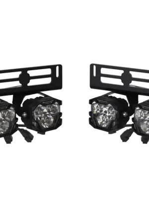 Morimoto Morimoto 4Banger Triple Fog Kit: 17-20 Raptor (brackets only) HTMC BAF024 Free Returns