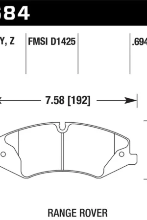 Deal Hawk 10-13 Range Rover/Range Rover Sport Supercharged LTS Front Brake Pads