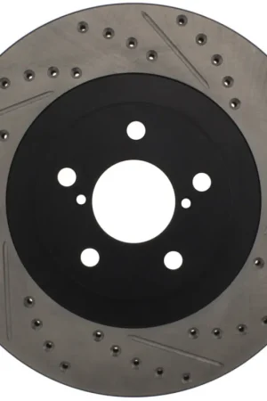 StopTech 02-10 Subaru WRX Slotted & Drilled Right Front Rotor (exc. STi) Low Price