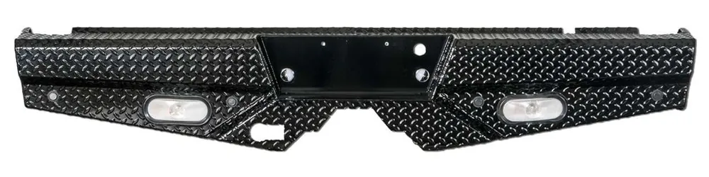 Place Order Frontier 100-10-9011 Diamond Series Rear Bumper w/ Lights For Ford F-150
