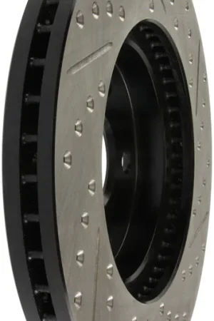 High Quality StopTech 02 Lexus ES 250/300/330/350 / 05-07 Toyota Avalon Slotted & Drilled Right Front Rotor