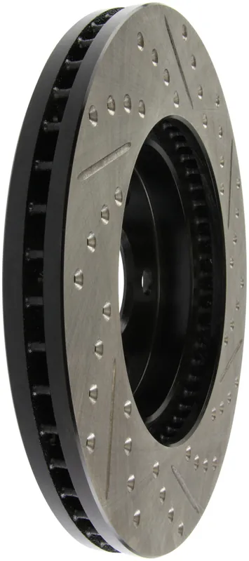 High Quality StopTech 02 Lexus ES 250/300/330/350 / 05-07 Toyota Avalon Slotted & Drilled Right Front Rotor